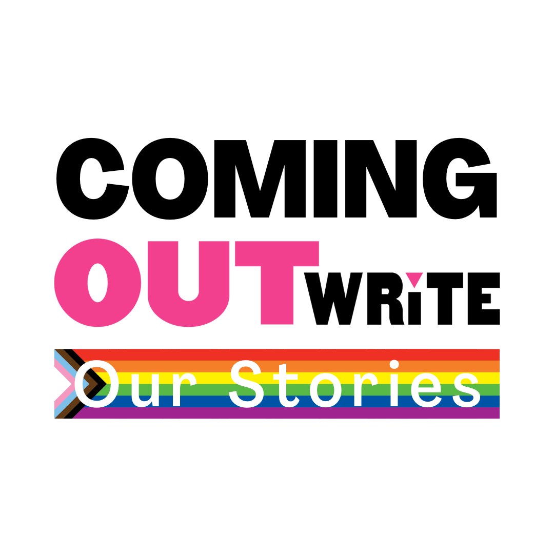 coming out write our stories. progress pride flag