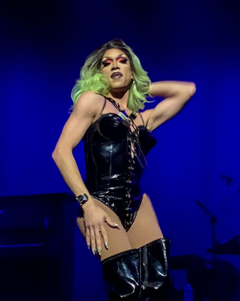 photo of drag entertainer Divinity performing at the theater at ace hotel