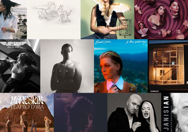 collage of twelve album covers nominated for the 2023 grammys